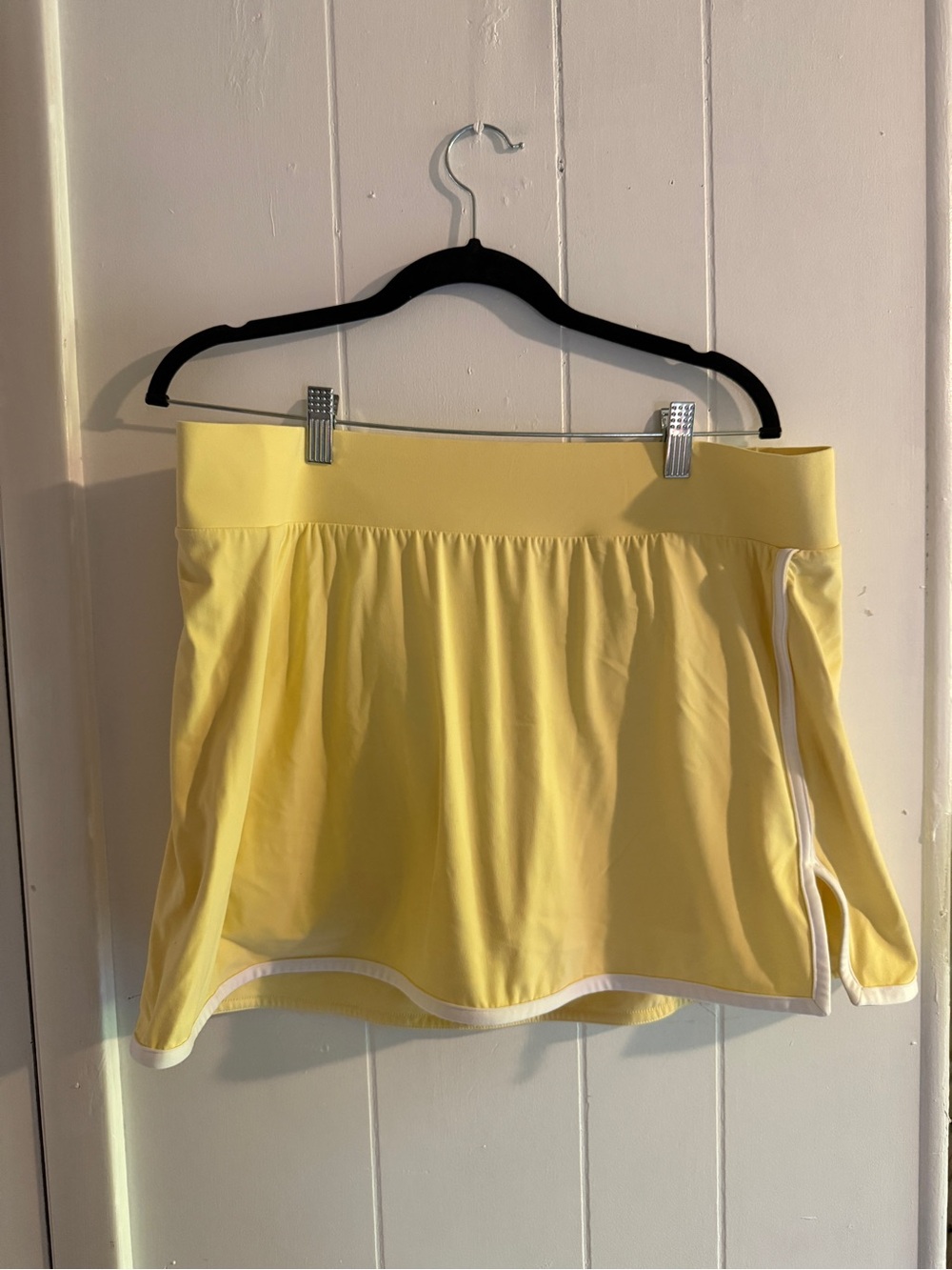 all in motion Yellow Athletic Skirt with White Trim